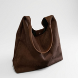 Sac Hobo Effet Suède - coloris Café