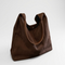 Sac Hobo Effet Suède - coloris Café