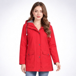 Parka Légère à Capuche - coloris Rouge