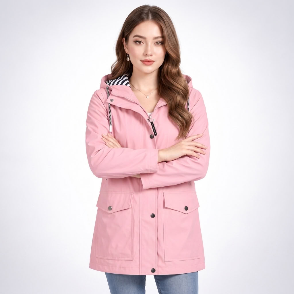 Parka Légère à Capuche - coloris Rose