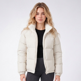 Doudoune Col Sherpa - coloris Beige
