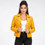 Perfecto en Similicuir - coloris Jaune