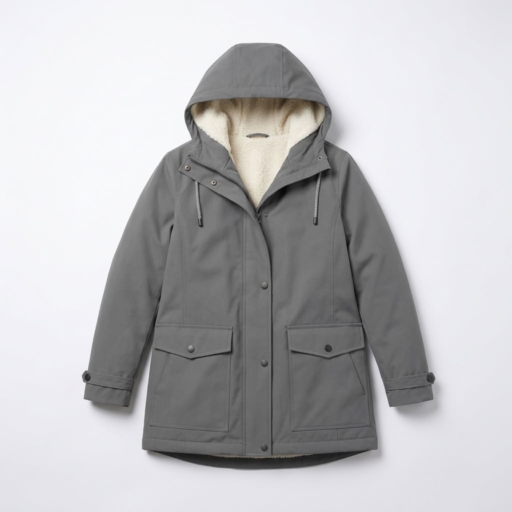 Parka Mi-Longue à Capuche - vue 6