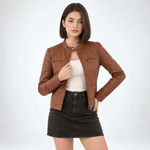 Veste Biker en Similicuir - vue 1