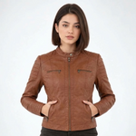 Veste Biker en Similicuir - vue 4