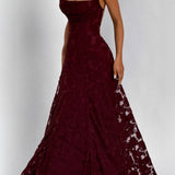 AloeZ | Robe Maxi Élégante en Dentelle Fleurie