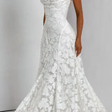 AloeZ | Robe Maxi Élégante en Dentelle Fleurie