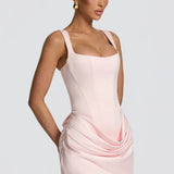 AloeZ | Robe Mini Corset et Fronces Élégante