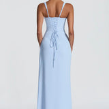 AloeZ | Robe Maxi Décolleté Carré et Fente