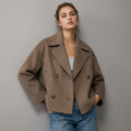 AloeZ | Manteau Court Croisé à Revers