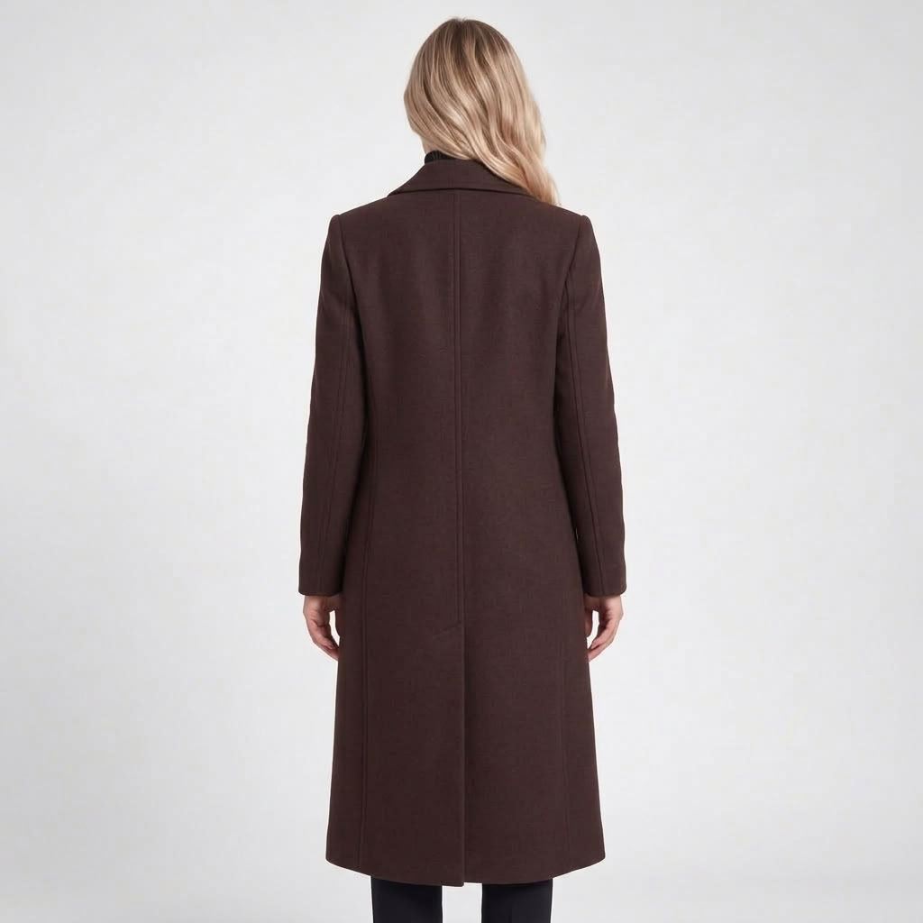 Manteau long à revers – vue 3
