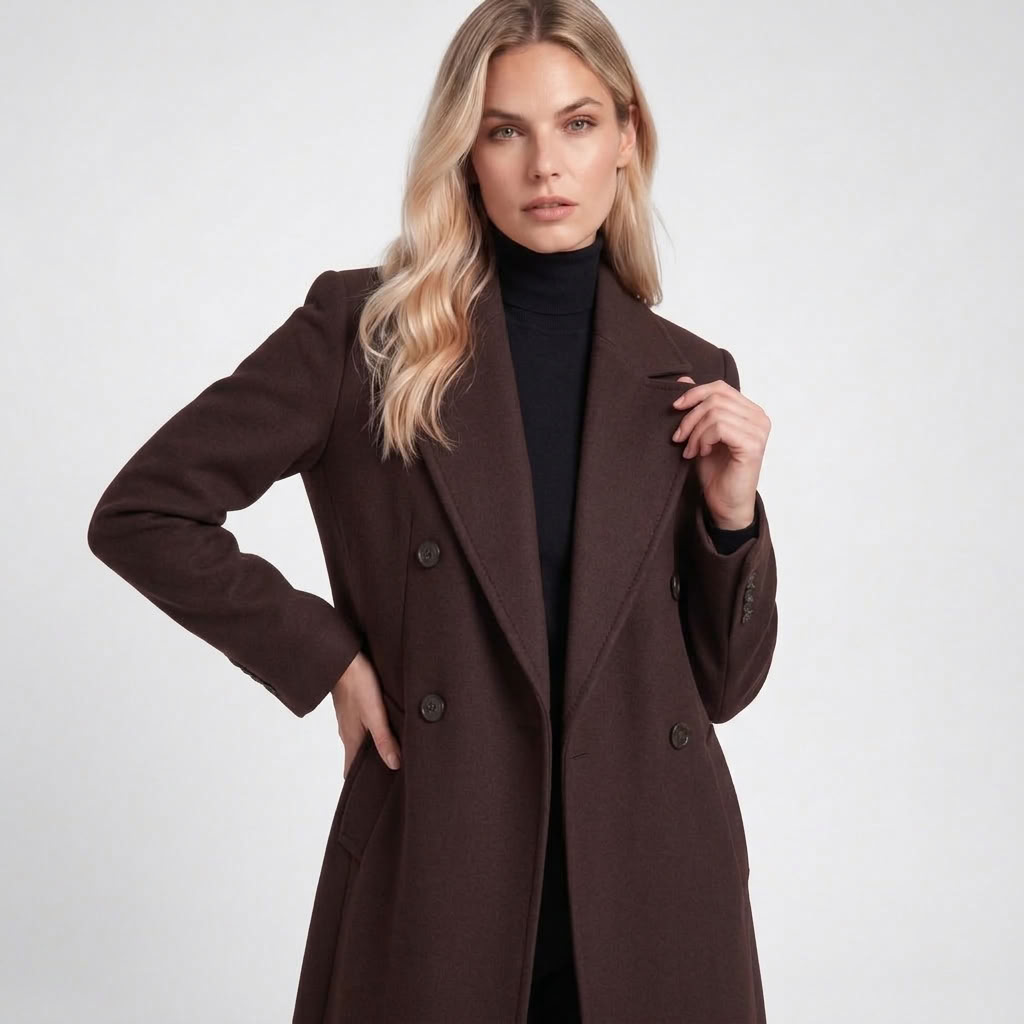 Manteau long à revers – vue 5