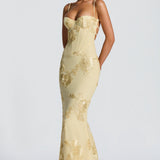 AloeZ | Robe Maxi Broderie Florale 3D