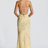 AloeZ | Robe Maxi Broderie Florale 3D