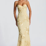 AloeZ | Robe Maxi Broderie Florale 3D