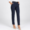 Pantalon taille haute bleu marine vue de face