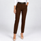 Pantalon taille haute marron foncé