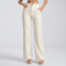 Pantalon taille haute crème