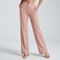 Pantalon taille haute rose clair