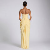 AloeZ | Robe Maxi Sans Bretelles à Fente