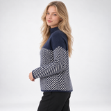 Pull motif chevron – vue 3