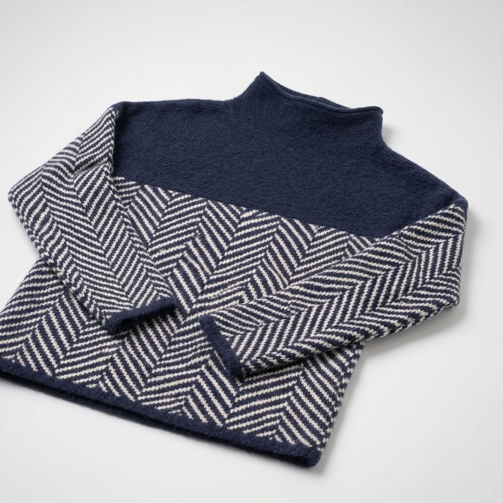 Pull motif chevron – vue 4