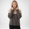 Pull motif chevron coloris marron