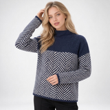 Pull motif chevron – vue 1