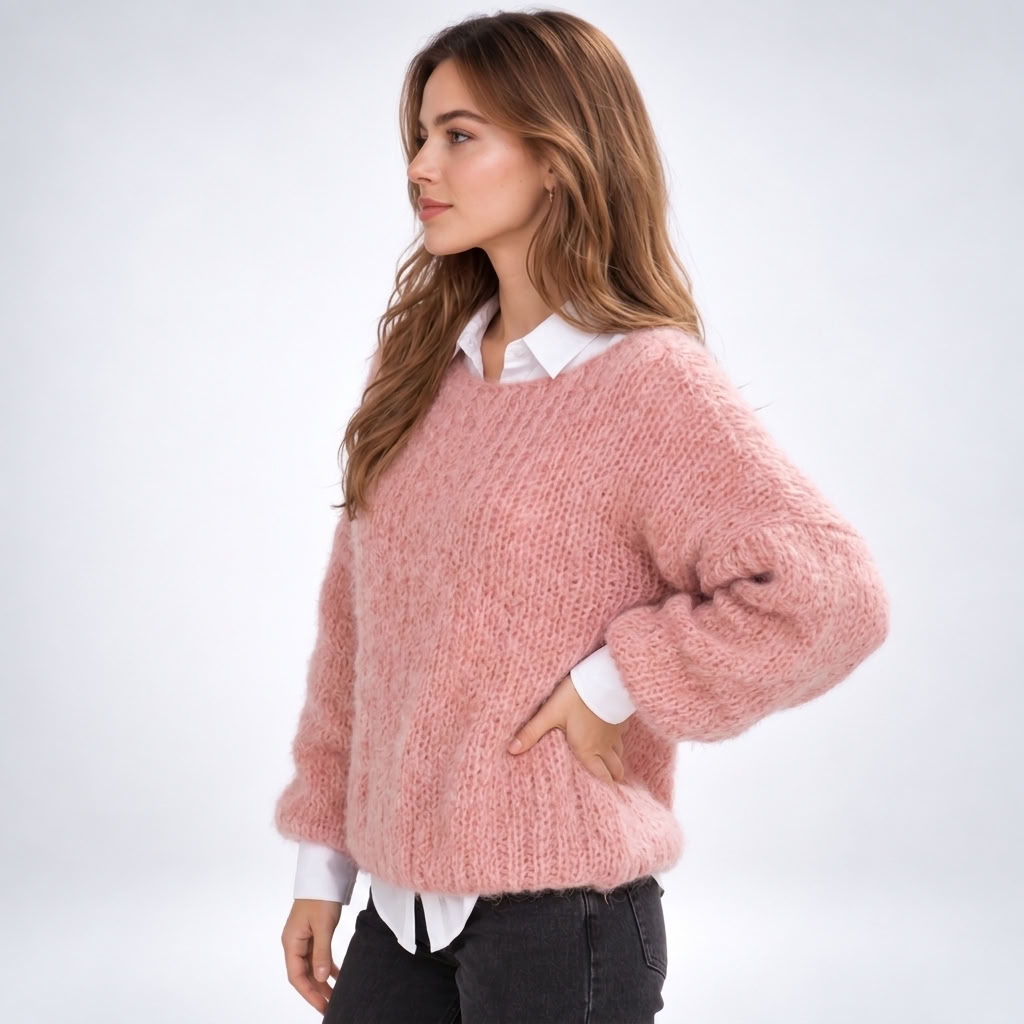 Pull doux coupe ample – vue 3