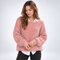 Pull doux coupe ample coloris rose