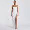 Robe Longue Bustier Corset Fendue - vue 8