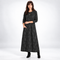 Robe longue imprimée coloris noir