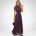AloeZ | Robe Maxi Col Montant en Mousseline