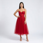 Robe Midi Corset en Tulle - vue 14