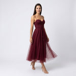 Robe Midi Corset en Tulle - vue 3