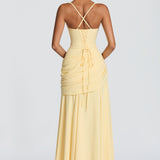 AloeZ | Robe Maxi Corsetée Drapée