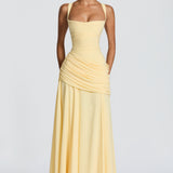 AloeZ | Robe Maxi Corsetée Drapée