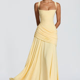 AloeZ | Robe Maxi Corsetée Drapée
