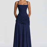 AloeZ | Robe Maxi Corsetée Drapée