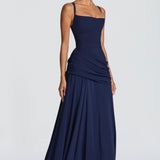 AloeZ | Robe Maxi Corsetée Drapée
