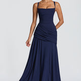 AloeZ | Robe Maxi Corsetée Drapée