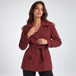 Trench court croisé – vue 1