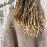 Dos de la veste courte taupe
