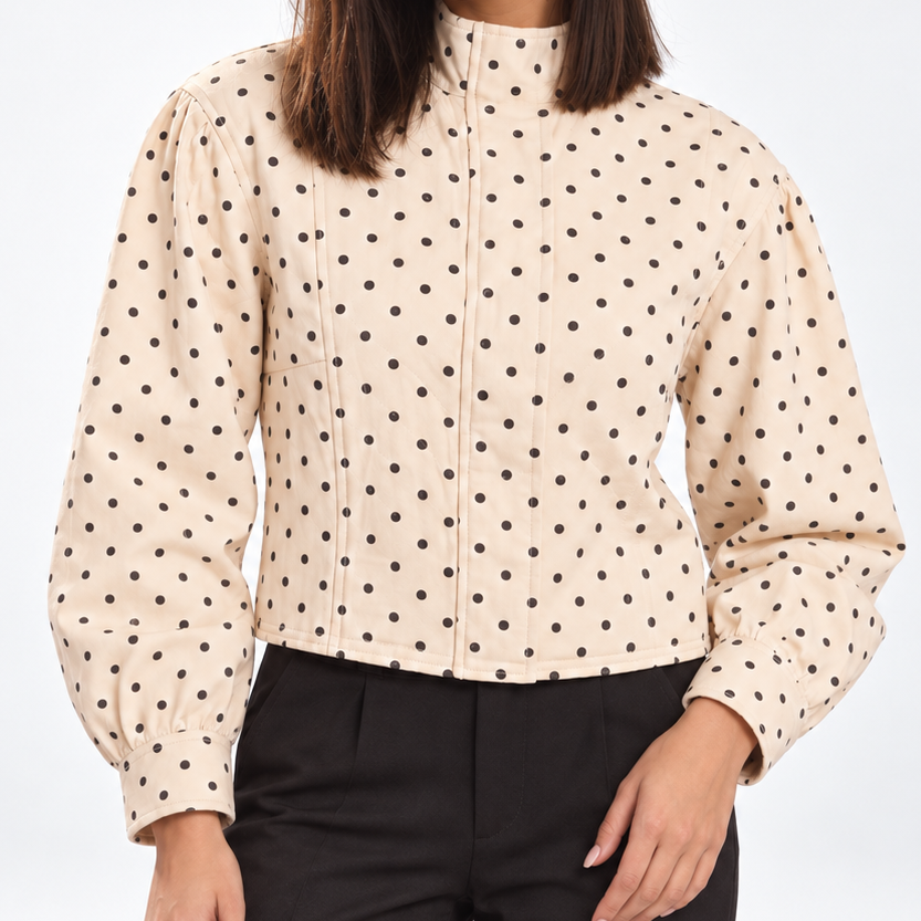Veste courte à pois – vue 2