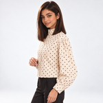 Veste courte à pois – vue 4