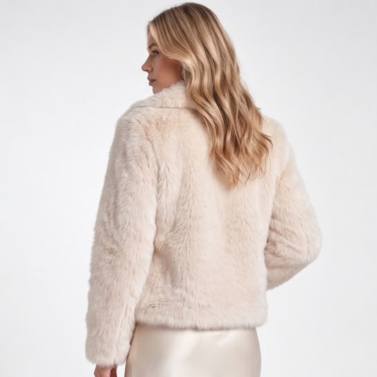 Veste en fausse fourrure – vue 3
