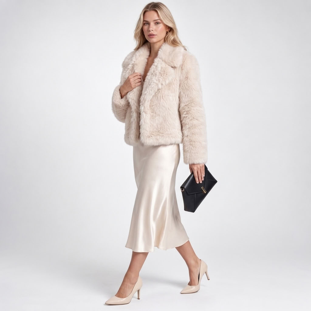 Veste en fausse fourrure – vue 5