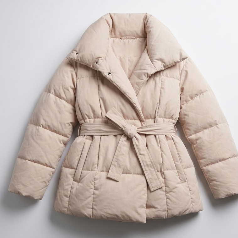 Veste matelassée ceinturée – vue 6