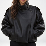 Veste oversize en similicuir – vue 2