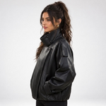 Veste oversize en similicuir – vue 4